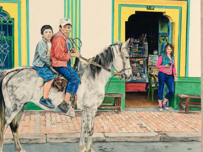 Artista: Sandra Milena Cristiano García. Obra: REFLEJOS DE LA INFANCIA