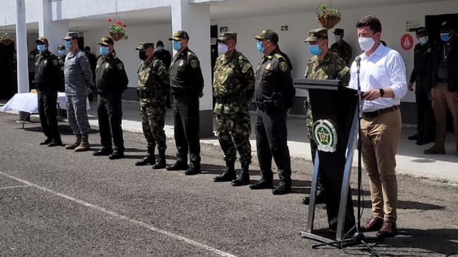 Ministro Diego Molano en Popayán.