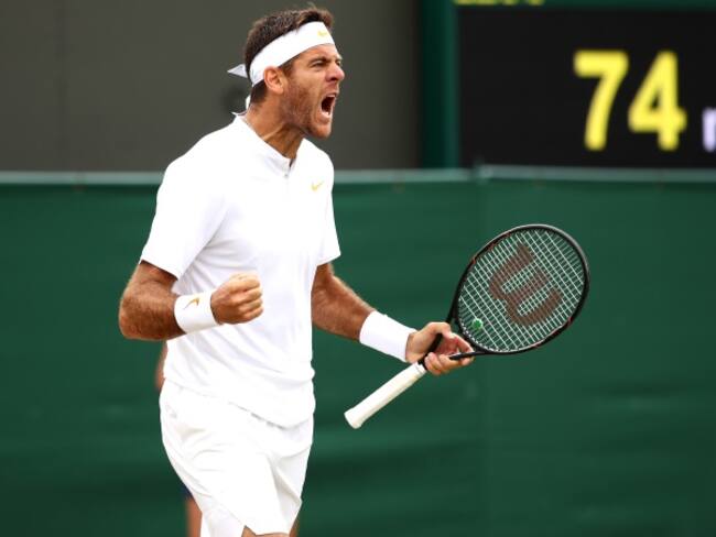 Del Potro clasificó a cuartos de final de Wimbledon y jugará ante Nadal