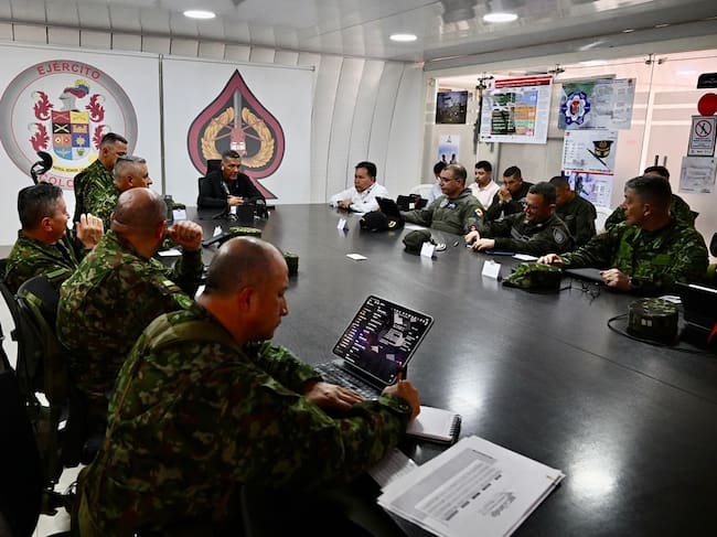 Consejo de seguridad en Ocaña por situación de orden público. Foto: Ministerio de Defensa.