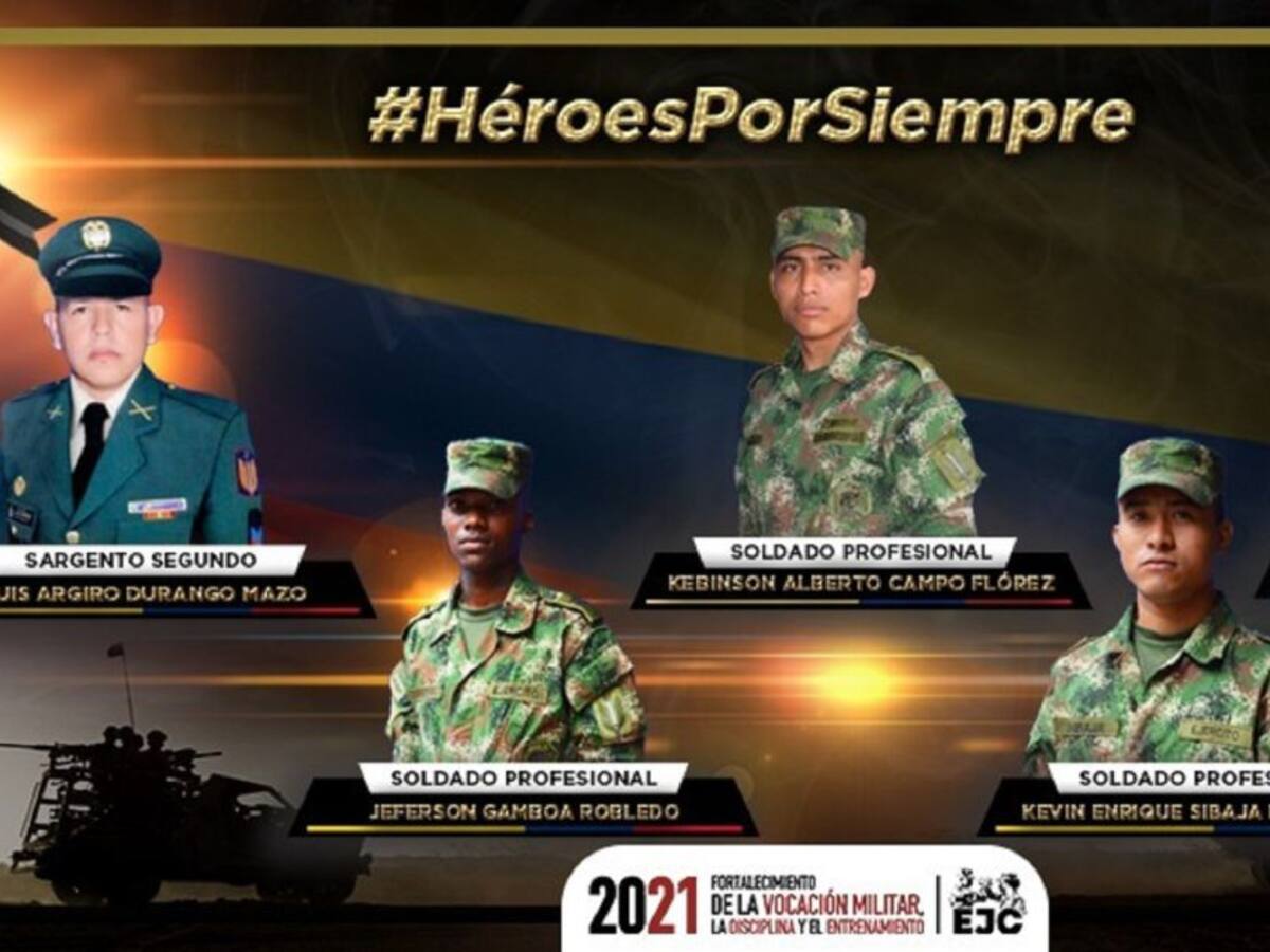 Ejército da a conocer las identidades de los militares asesinados en Arauca