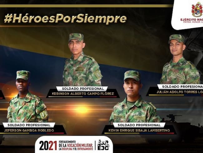 Ejército da a conocer las identidades de los militares asesinados en Arauca