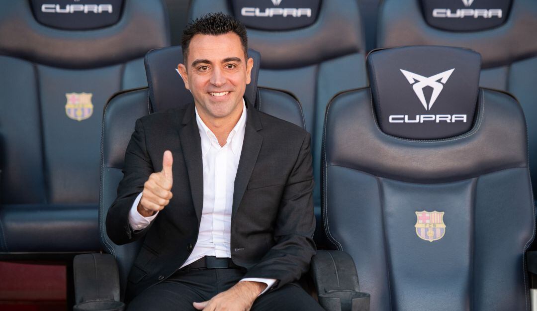 Xavi Hernández entrenador del Barcelona.