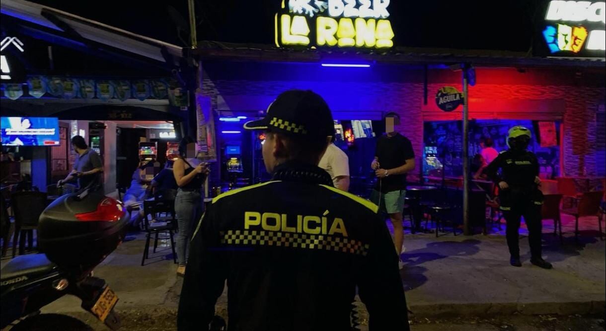 Patrullajes en establecimientos públicos. // Policía de Bolívar