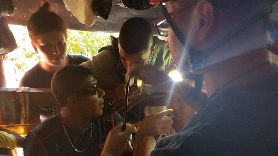 Rescatan con vida a los 7 mineros que estaban atrapados en una mina ilegal de Remedios. Foto: Cortesía: GranColombiaGold