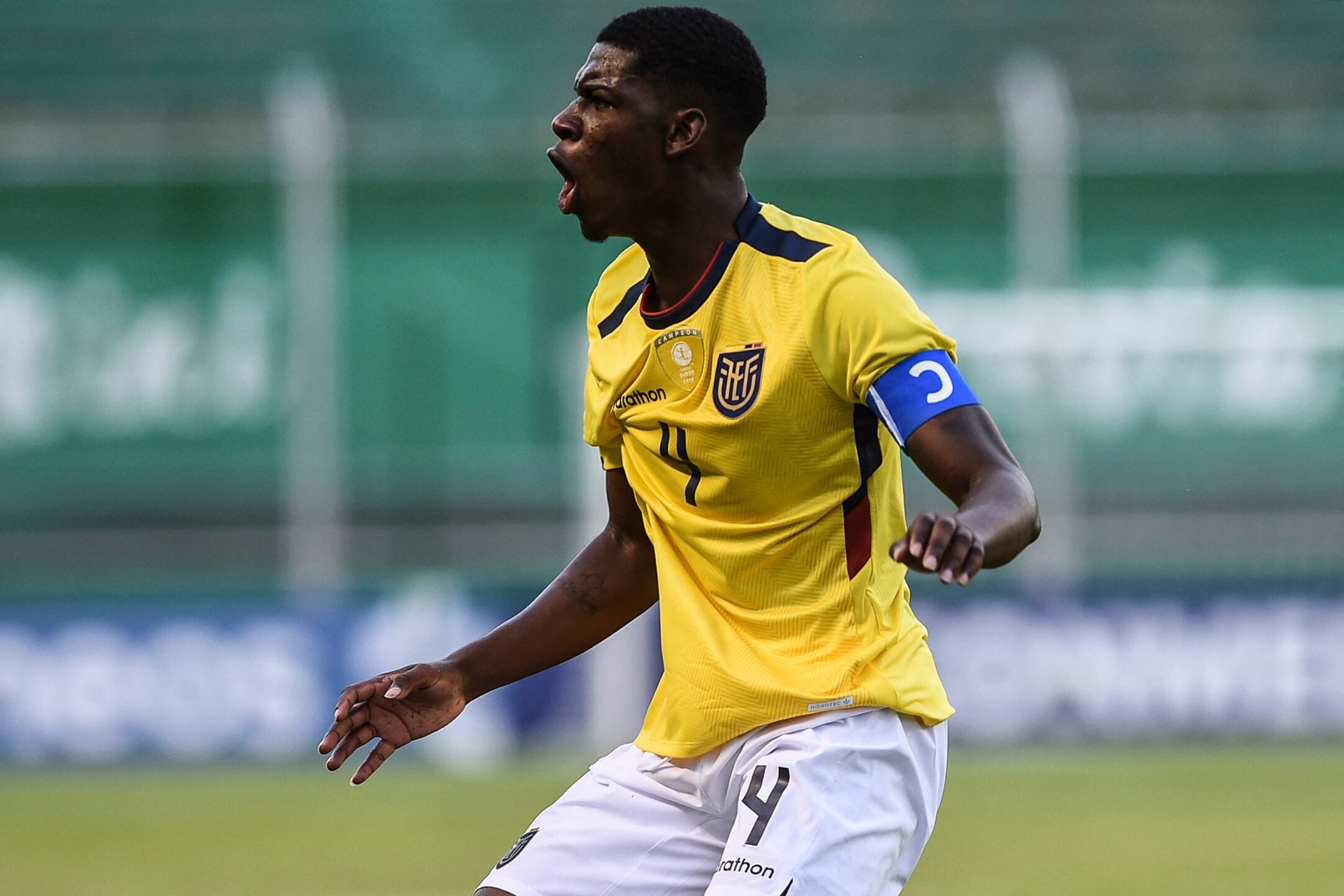 Garis Mina marcó el único tanto del partido. (Photo by JOAQUIN SARMIENTO / AFP) (Photo by JOAQUIN SARMIENTO/AFP via Getty Images)