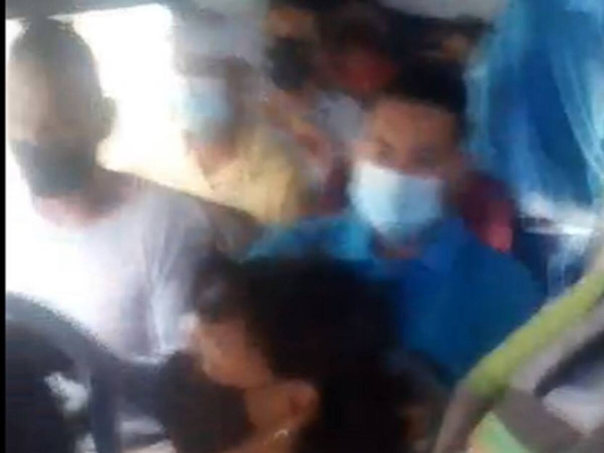 Usuaria denuncia aglomeración en buses de transporte público de Santa Marta
