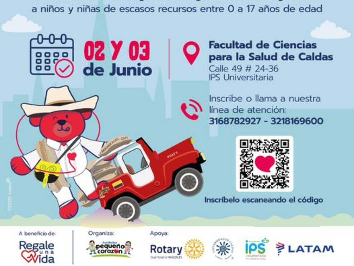 ¿Conoce algún niño de escasos recursos con problemas de corazón en el Quindío?