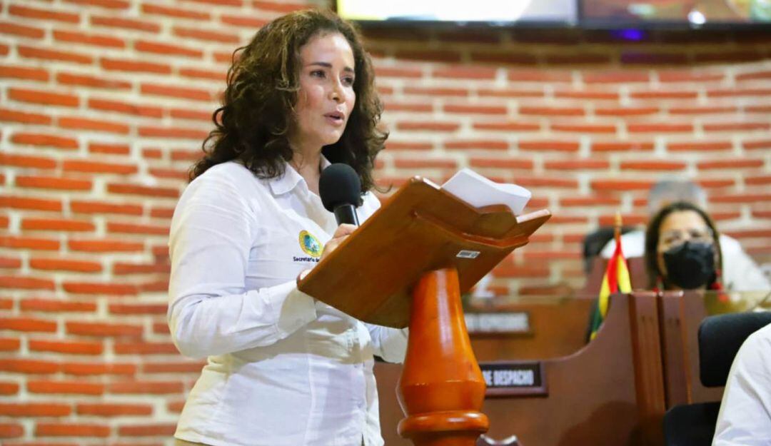 Diana Villalba Vallejo, secretaria de Hacienda Distrital, instaló el primer período de sesiones ordinarias del Concejo de Cartagena 