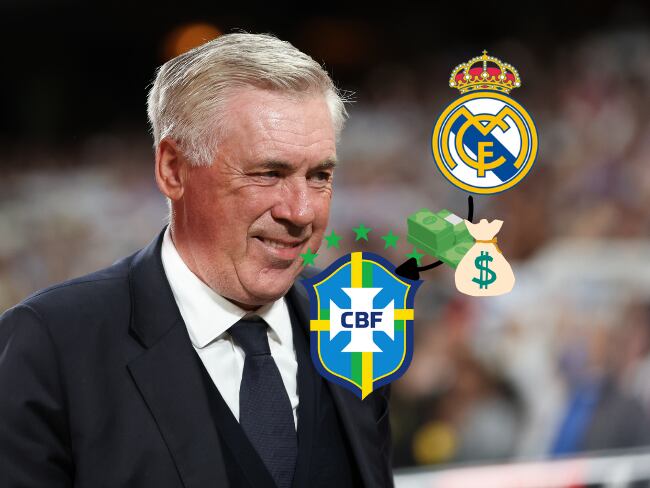 Carlo Ancelotti dejaría el Real Madrid para llegar a la Selección Brasil / Getty Images