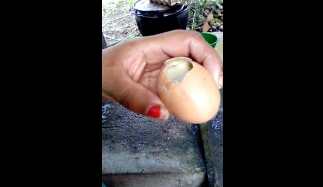 30 huevos que fueron entregados estaban en mal estado.