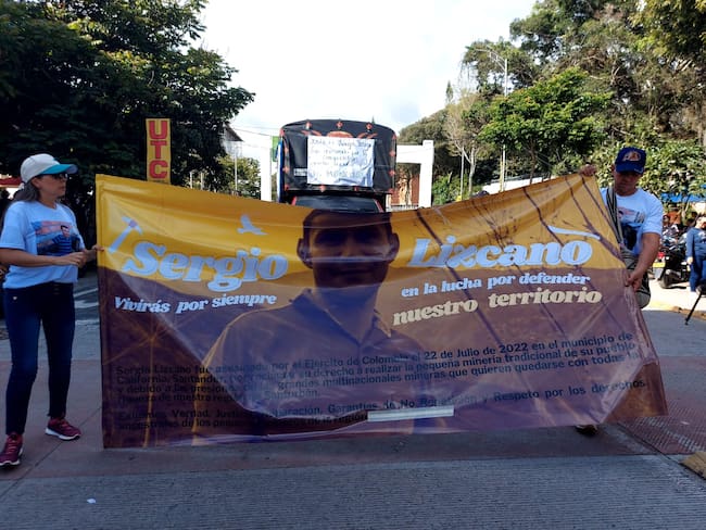 Con marcha piden justicia por muerte del minero Sergio Lizcano