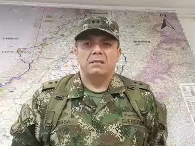 El comandante de la Tercera Brigada del Ejército, general, Miller Vladimir Nossa