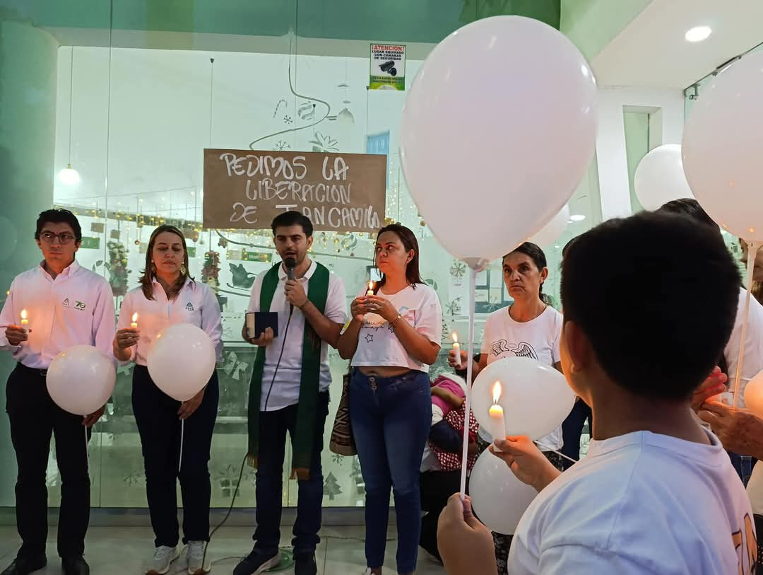 Familiares y amigos de Juan Camilo Trillos piden su pronta liberación / Foto: CENS