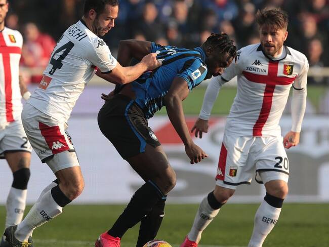 Duván Zapata, dos asistencias en el empate del Atalanta ante Genoa