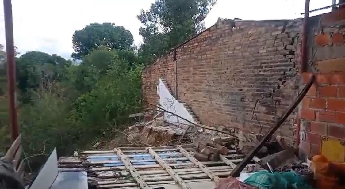 Viviendas en riesgo en Palmeras Parte Alta, Cúcuta / Foto: Cortesía