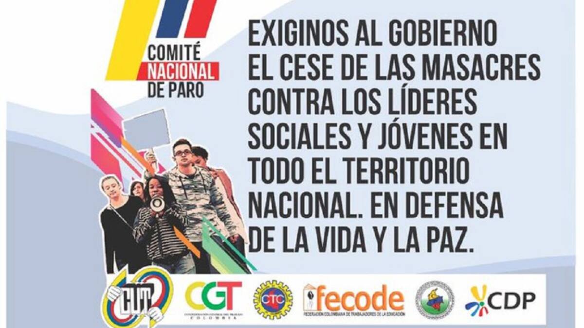 Centrales obreras en Cali y Valle se unen hoy a la gran caravana nacional