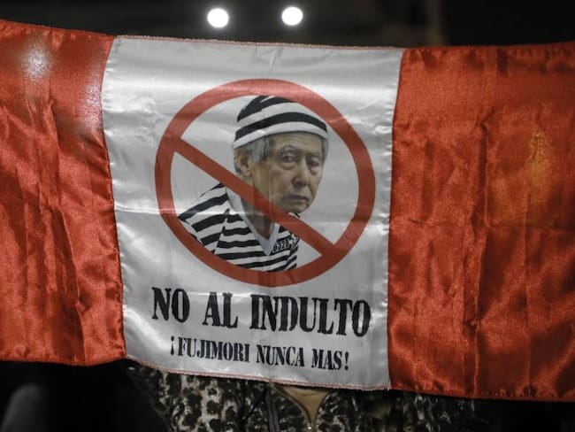 Manifestaciones en rechazo al indulto de Alberto Fujimori en Perú.                      Foto: Getty 