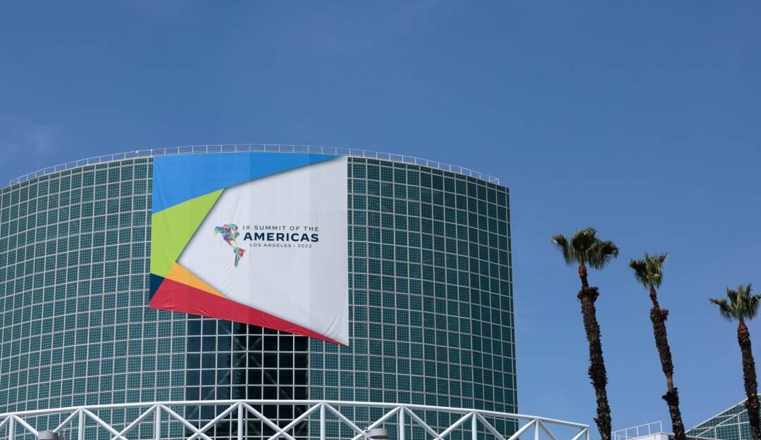 Sede de la Cumbre de las Américas en Los Ángeles. Foto: Getty