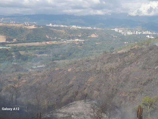 Incendio en Girón consumió 30 hectáreas de vegetación