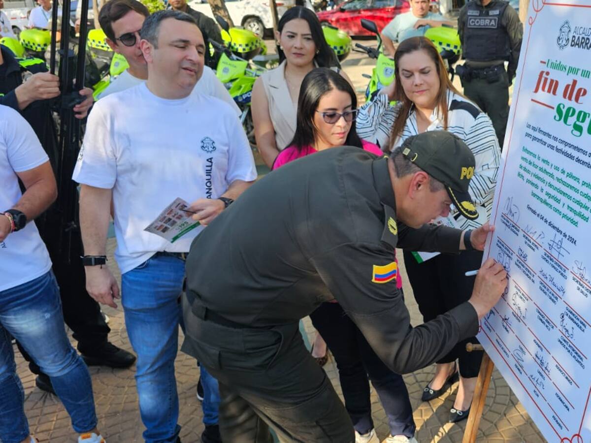Barranquilla desplegará más de 6.000 policías en las calles durante el 'Plan Navidad'