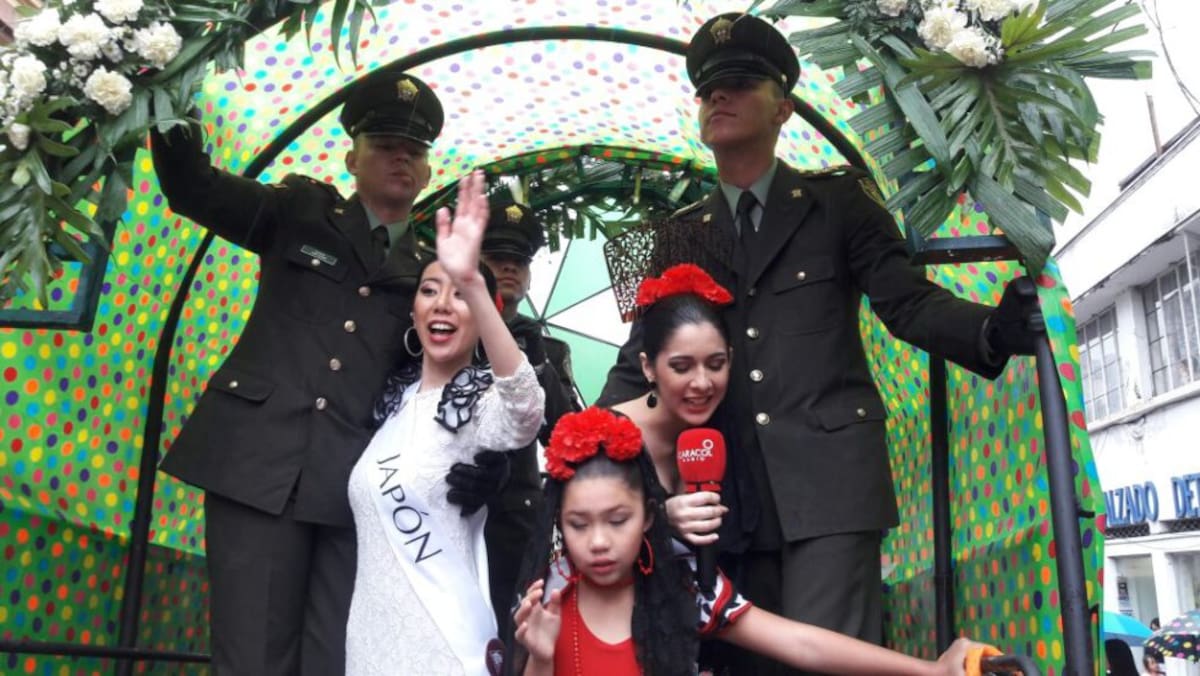 El desfile de las Carretas del Rocío en el cuarto día de la Feria de Manizales