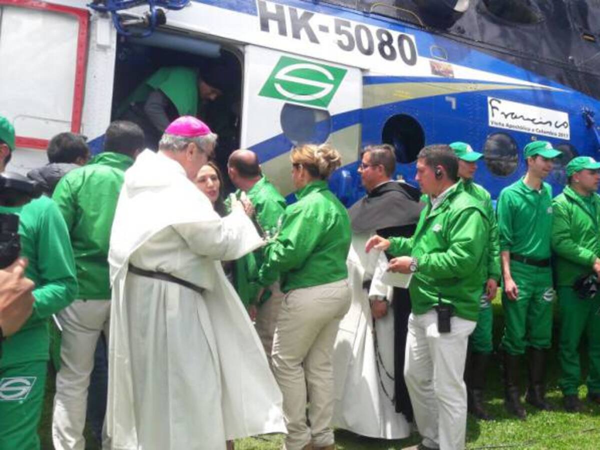 Abordó la Virgen de Chiquinquirá al helicóptero ruso