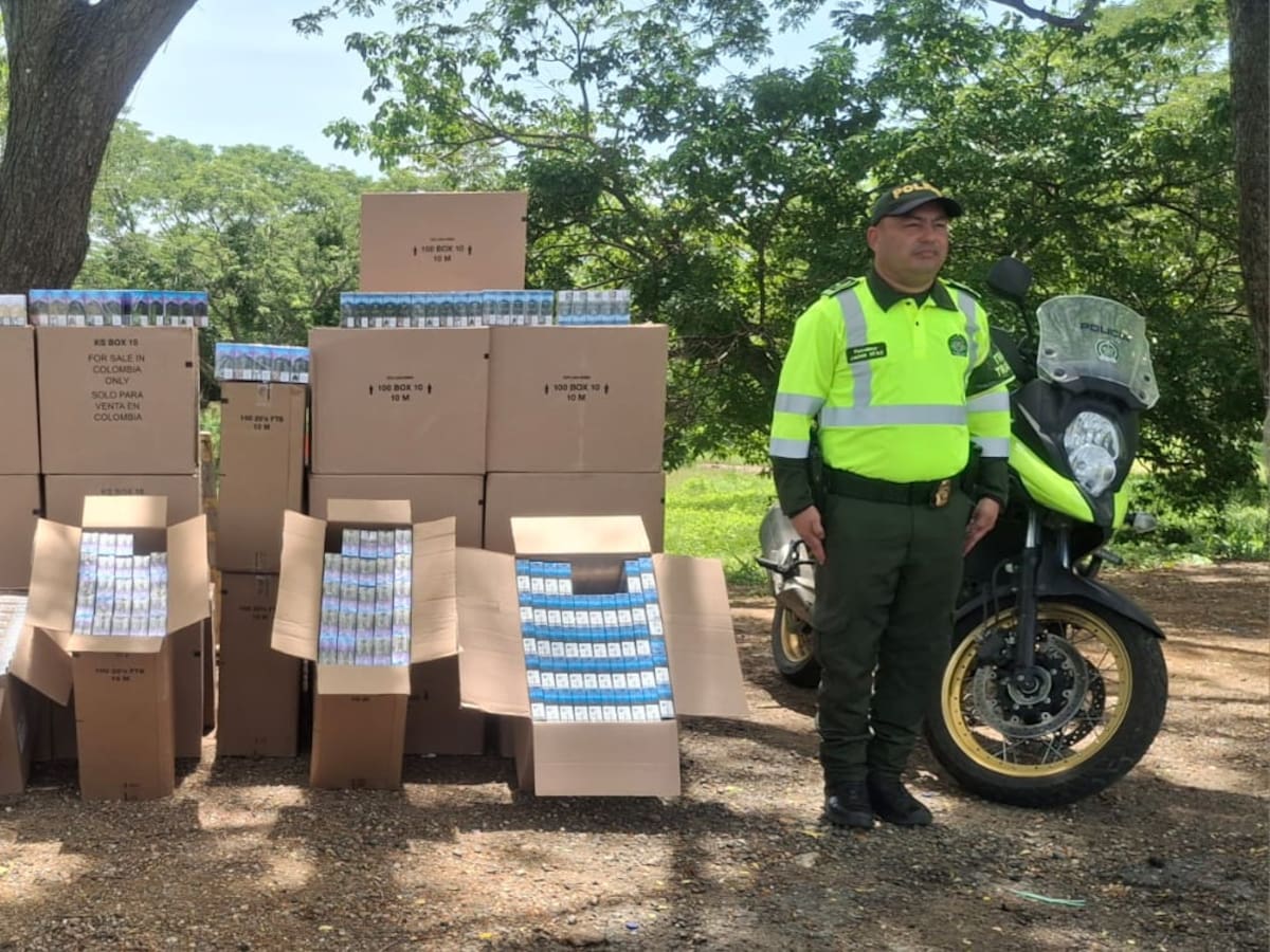 Incautan millonario cargamento de cigarrillos con inconsistencias en vías de Bolívar