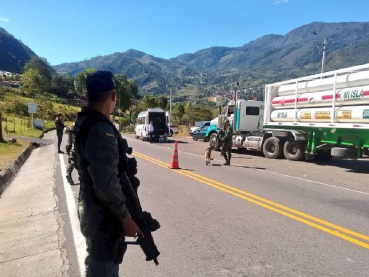 Controles viales de las autoridades por paro armado