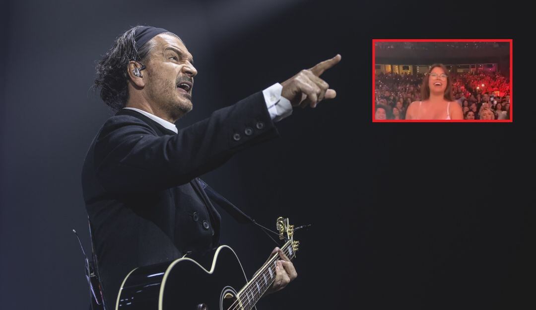 Mujer fue el centro de atención en concierto de Ricardo Arjona en EE.UU.