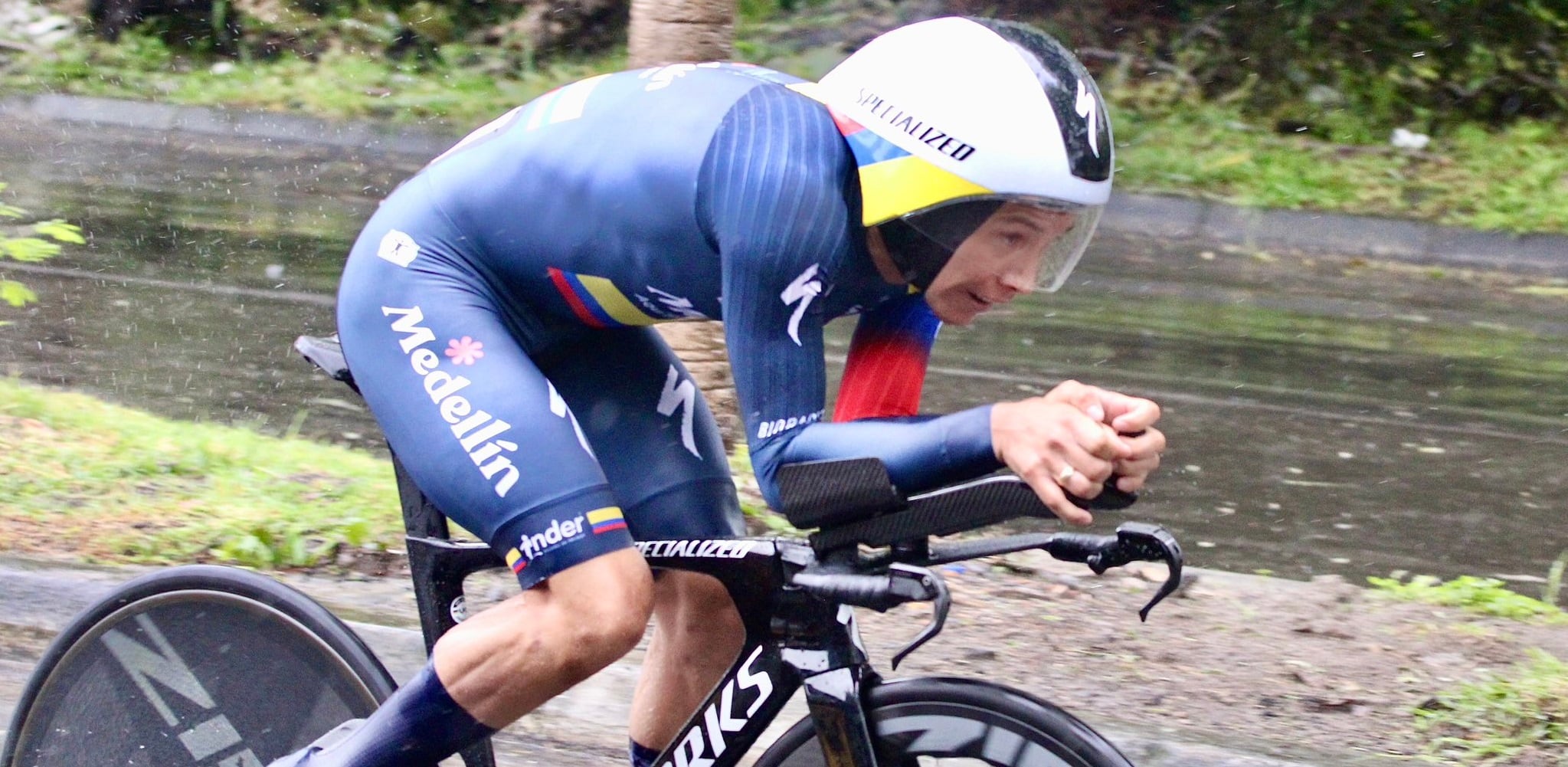 Miguel Ángel 'Supermán' López durante el prólogo de la Vuelta a Colombia / TeamEPM