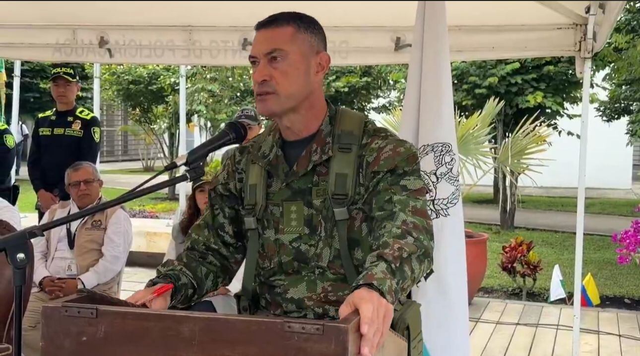 El Mayor General Royer Gómez Herrera, comandante del Ejército Nacional. Crédito. Ejército Nacional.