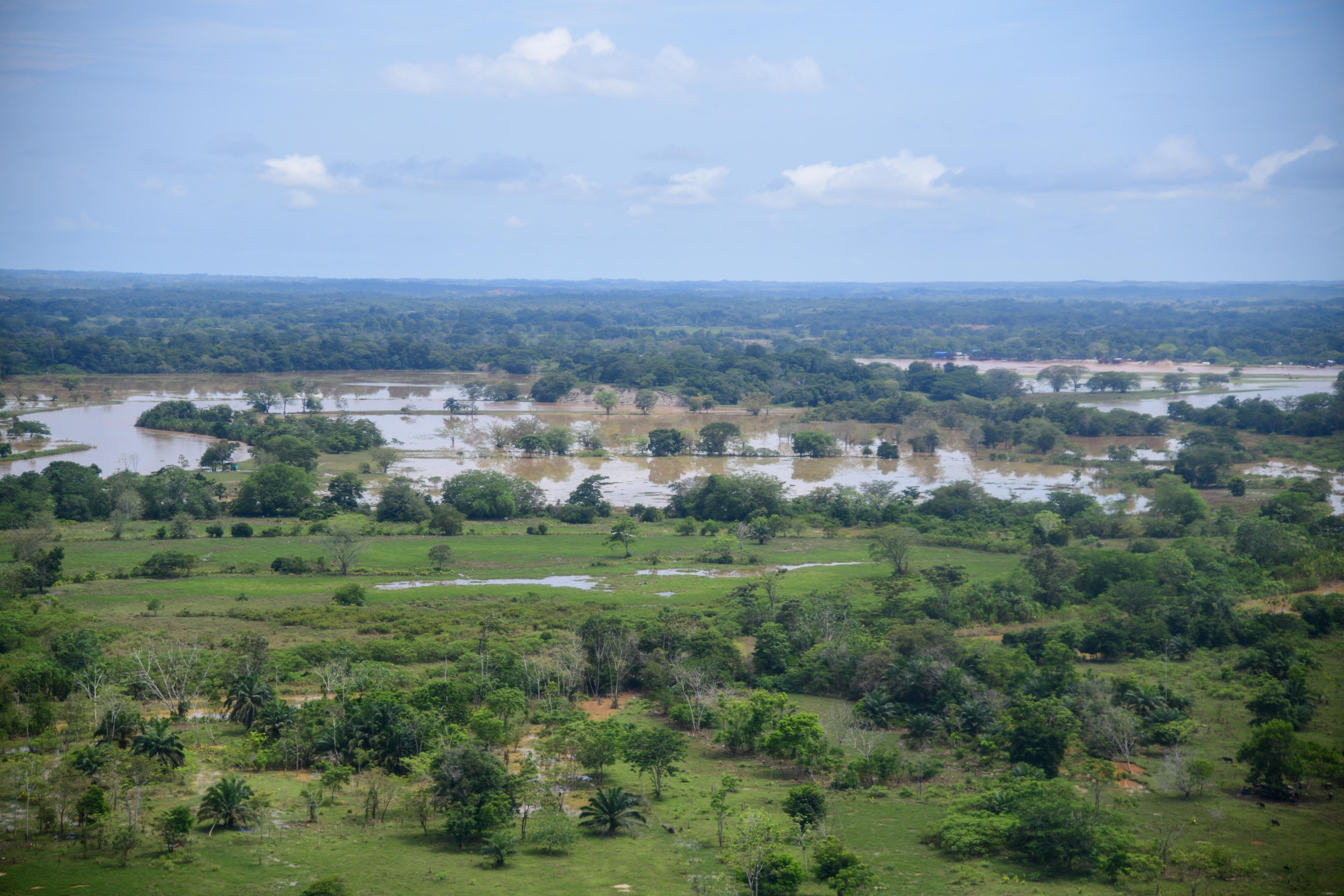 Inundaciones en el municipio de El bagre- foto gobernación de Antioquia