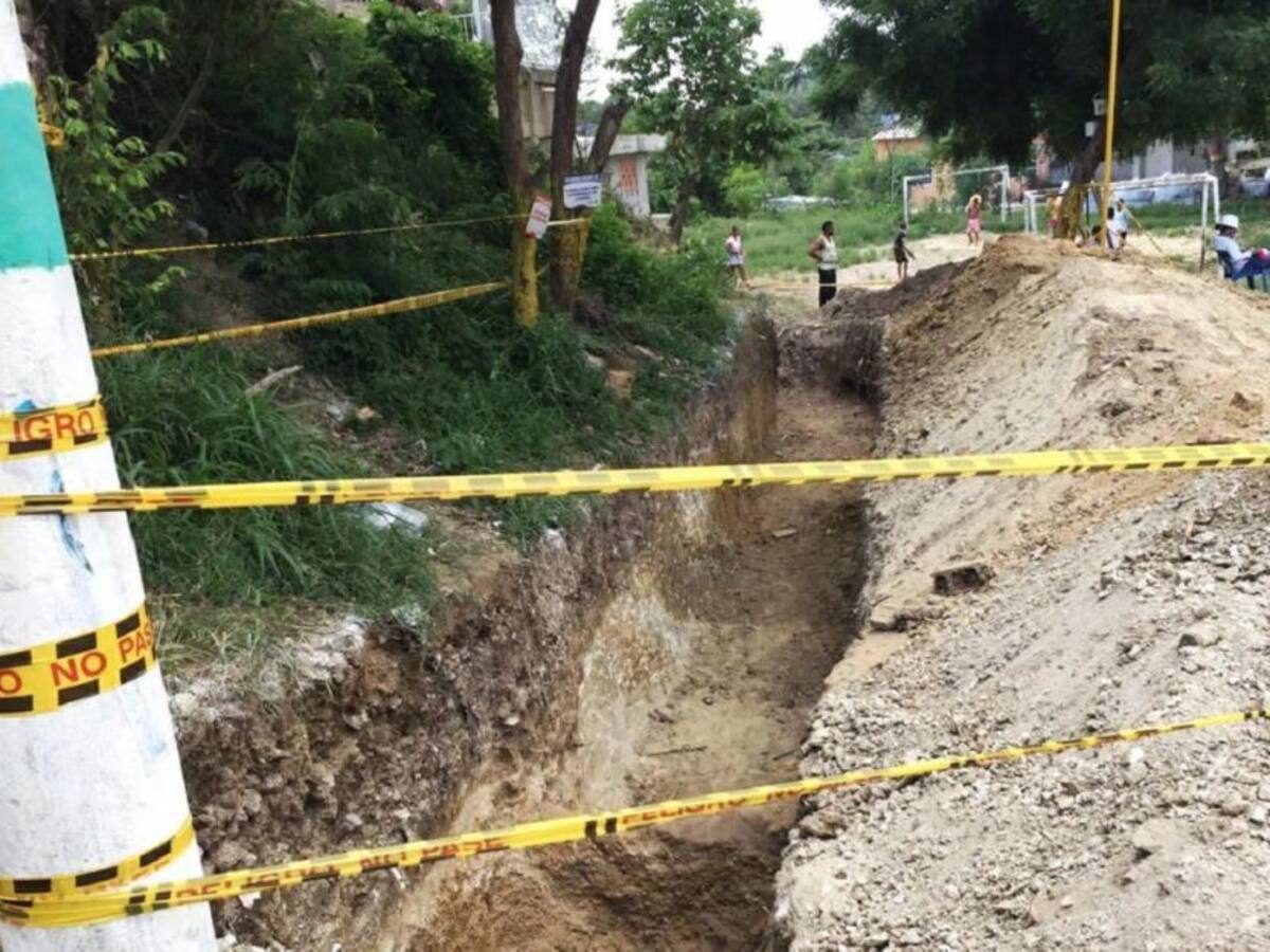 Inician muro de contención en el barrio San Pedro Mártir de Cartagena