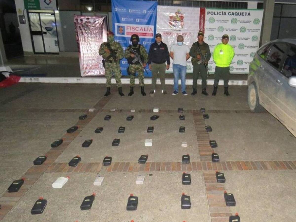 Domiciliaria para hombre que transportaba base de coca en el Caquetá