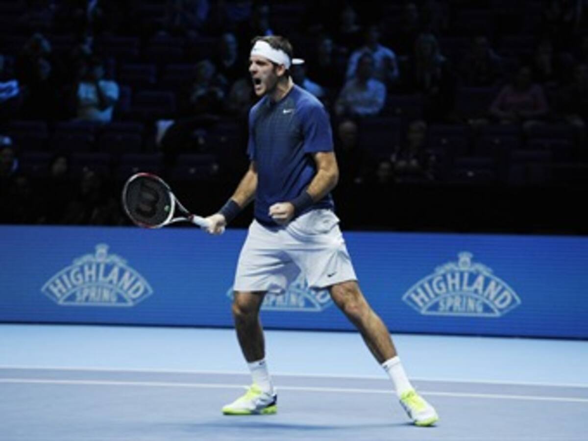 Del Potro remonta y vence a Gasquet en la Copa de Maestros