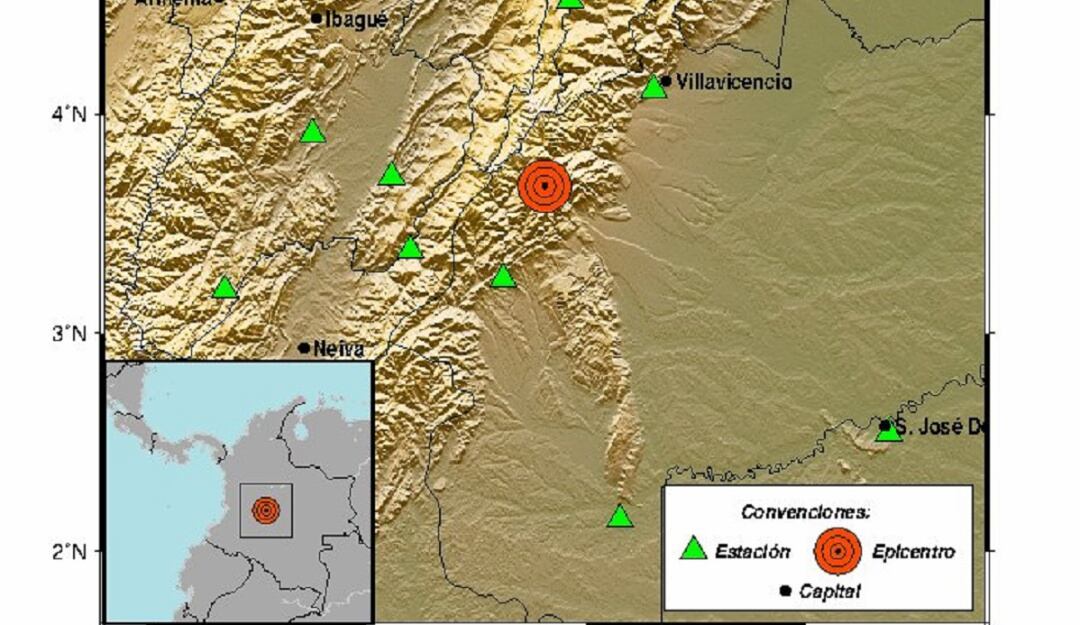 Temblores en Colombia