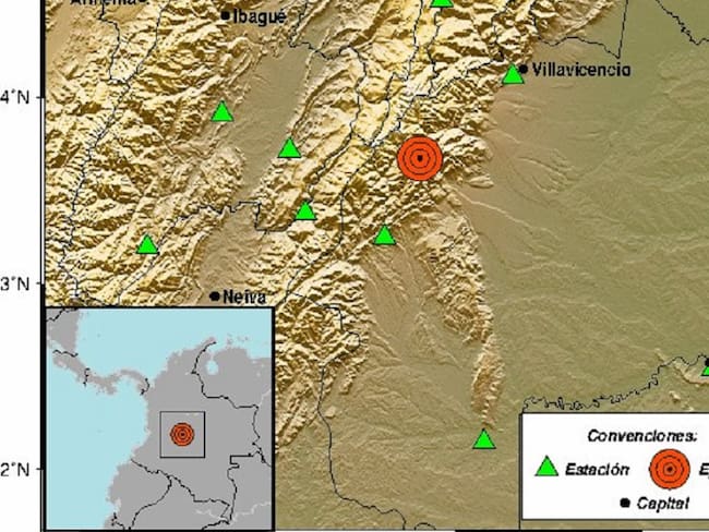 Temblores en Colombia