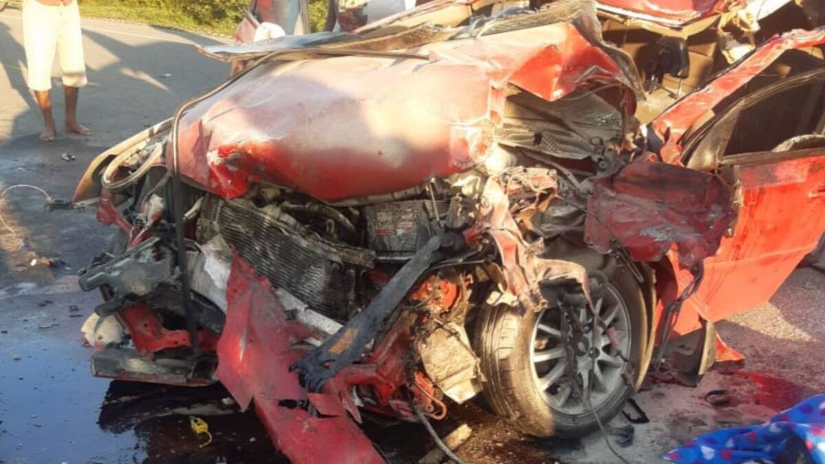 En trágico accidente de tránsito mueren cuatro miembros de una familia