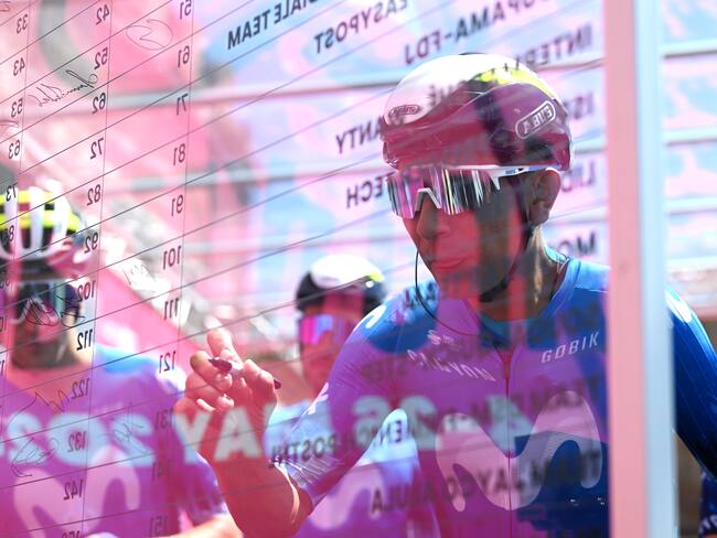 Nairo Quintana en la previa de la primera etapa del Giro de Italia 2024.  (Photo by Dario Belingheri/Getty Images)