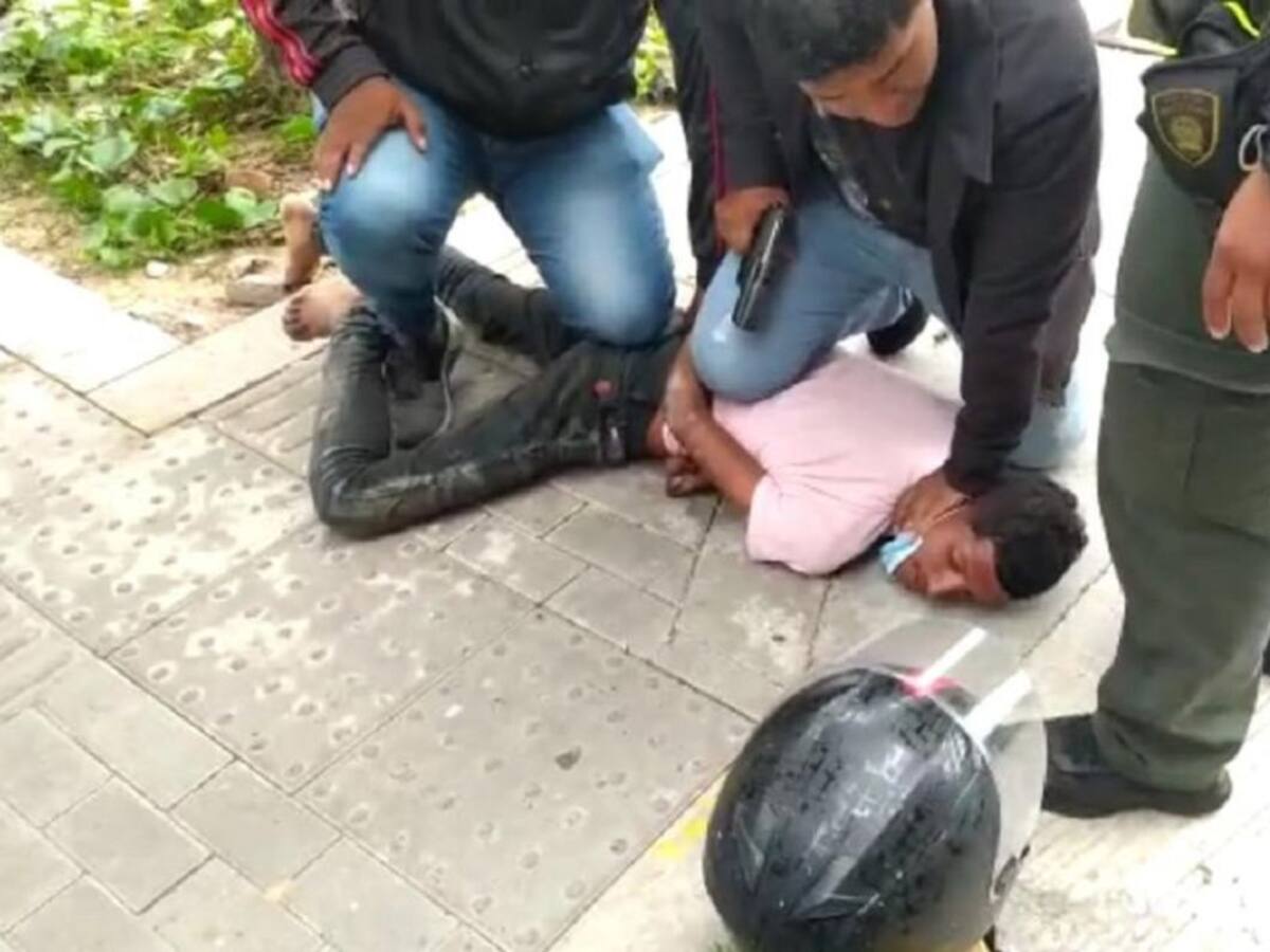 Un capturado en balacera de delincuentes con la Policía en Barranquilla
