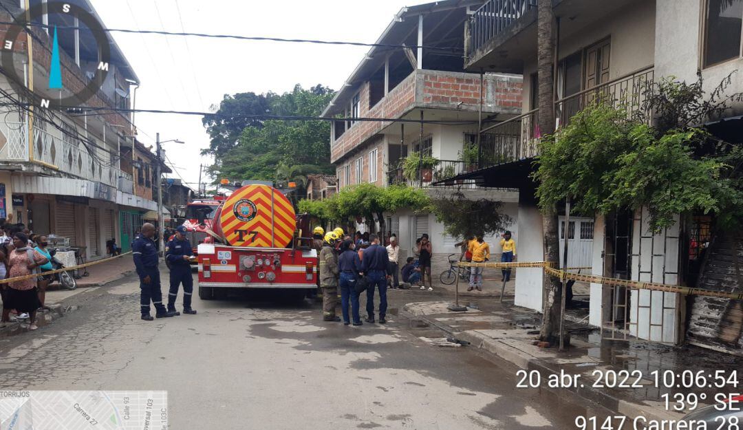 Incendio en Alfonso Bonilla Aragón