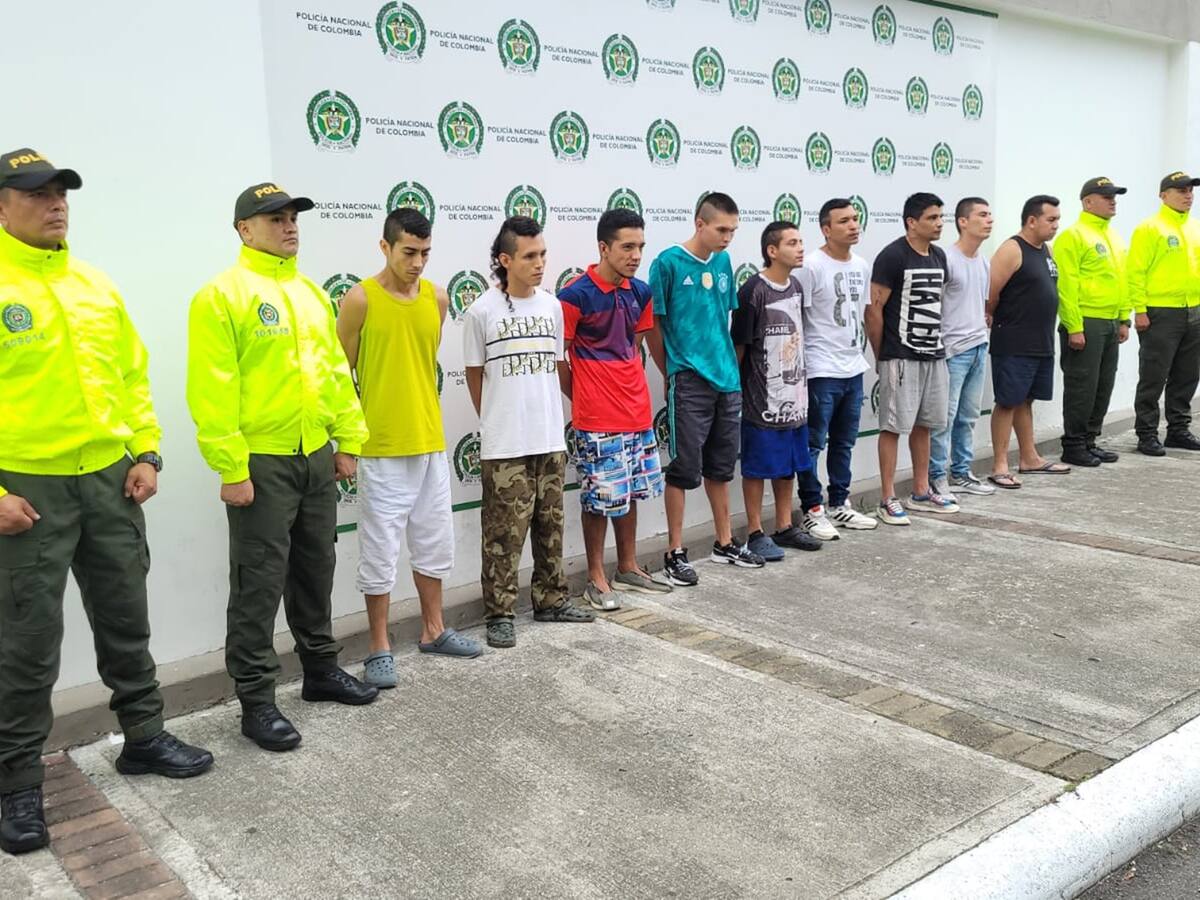 Capturan a 11 delincuentes que se dedicaban al hurto en Ibagué