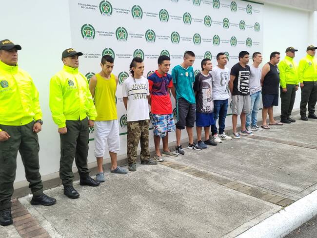 11 capturados en Ibagué