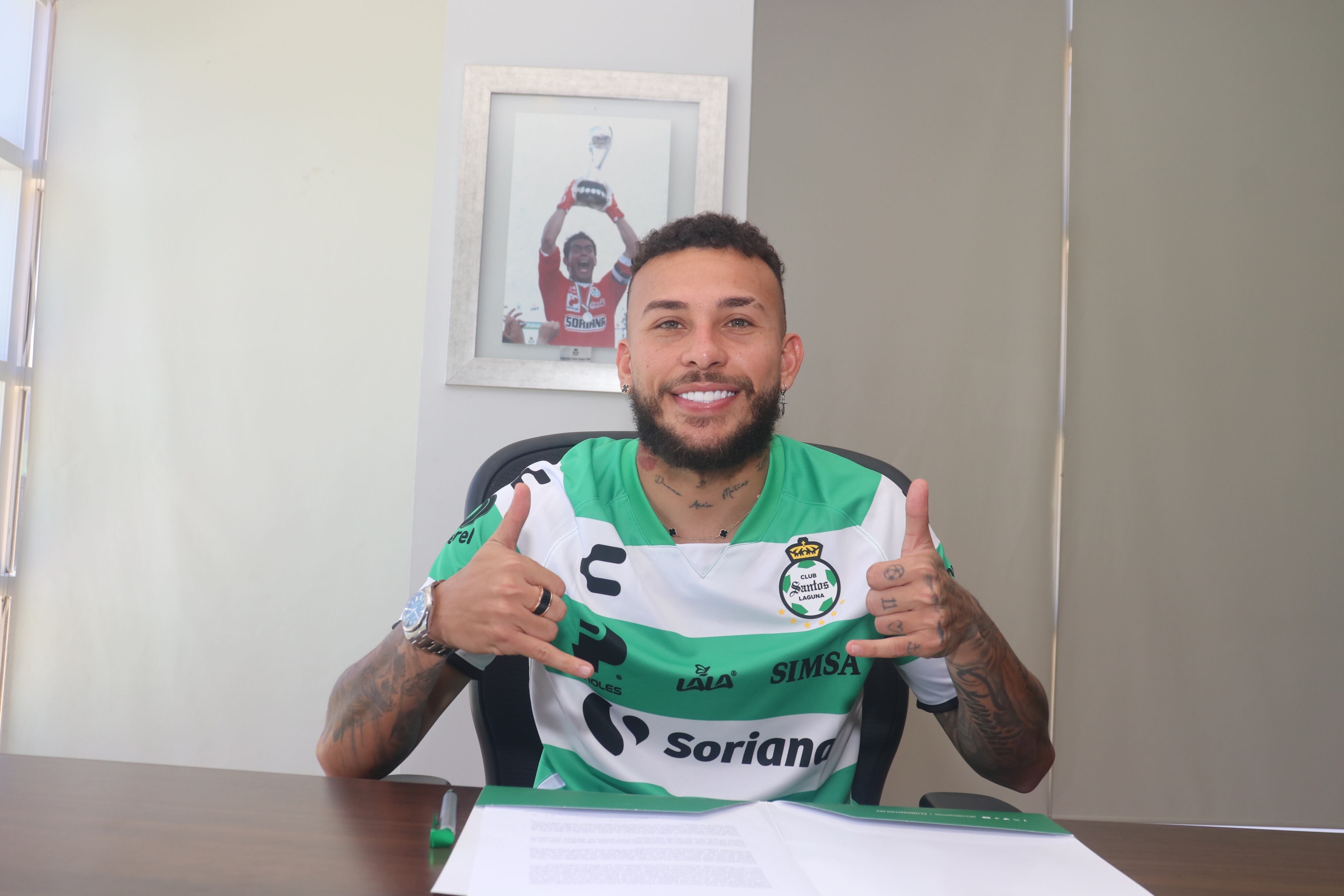 Duván Vergara, nuevo refuerzo de Santos Laguna de la Liga MX. / @ClubSantos