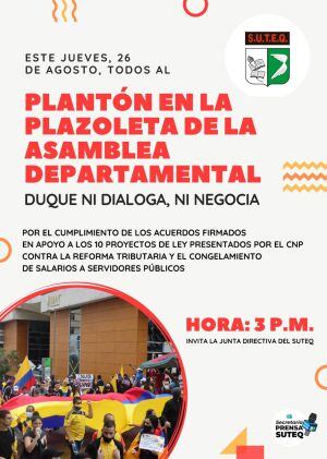 Convocatoria del sindicado de educadores del Quindío