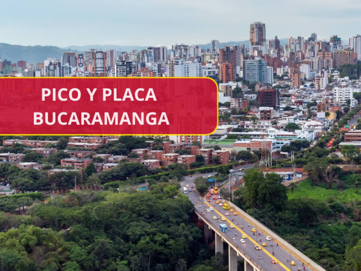 Pico y placa vuelve este martes en Bucaramanga: así será la rotación del primer trimestre