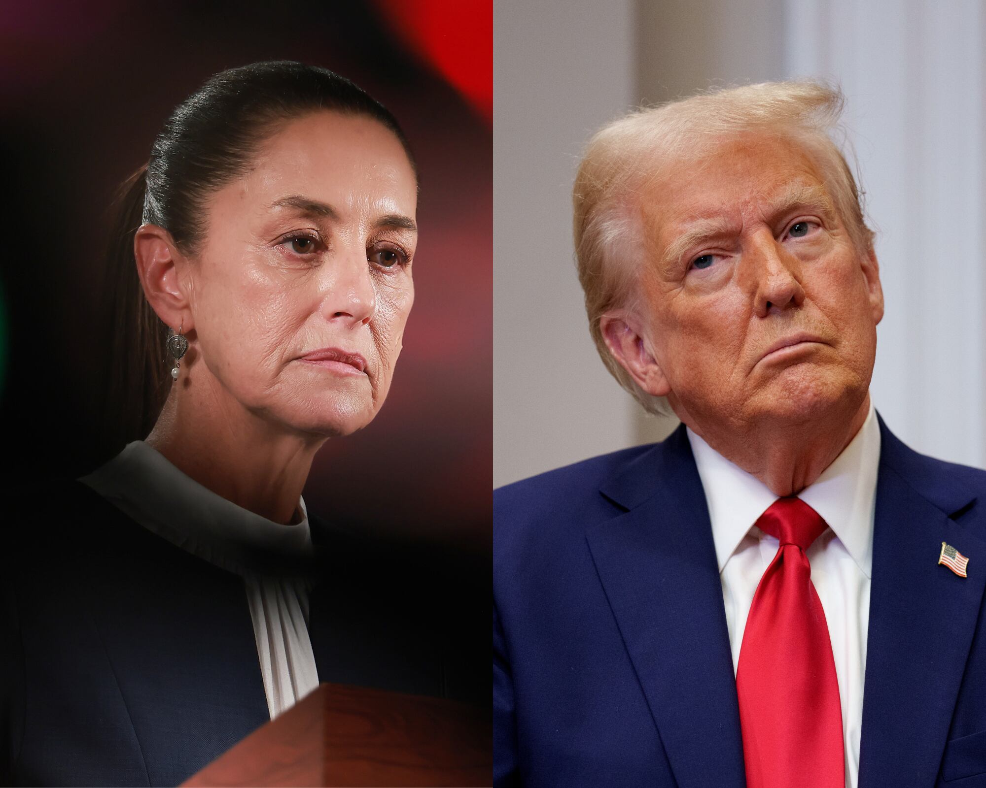 La Casa Blanca asegura que México otorga refugios a grupos narcos y el gobierno Sheinbaum acusa a Estados Unidos de dar armas a estos grupos criminales.
(Foto: Caracol Radio / Getty )