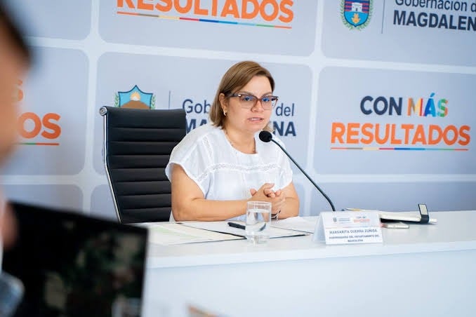 La gobernadora ratificó que las amenazas fueron denunciadas. Foto: Gobernación del Magdalena