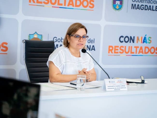La gobernadora ratificó que las amenazas fueron denunciadas. Foto: Gobernación del Magdalena